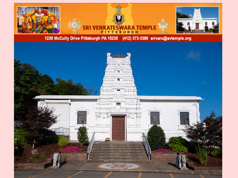 Sri Venkateswara Temple, Pittsburgh PA USA